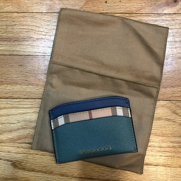 Burberry blue card holder - Picture 8 of 12